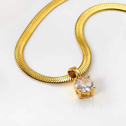Elegant Rhinestone Pendant Kaulakoru | Kulta