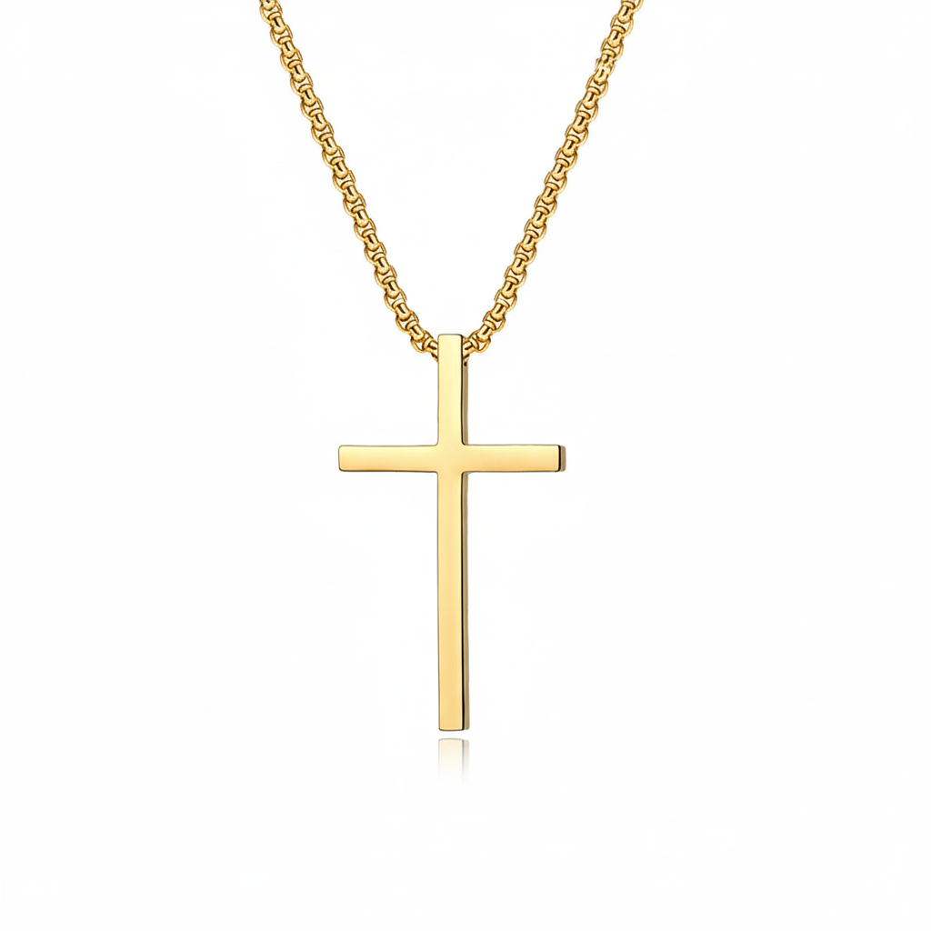 Bezel Cross Kaulakoru | Kulta