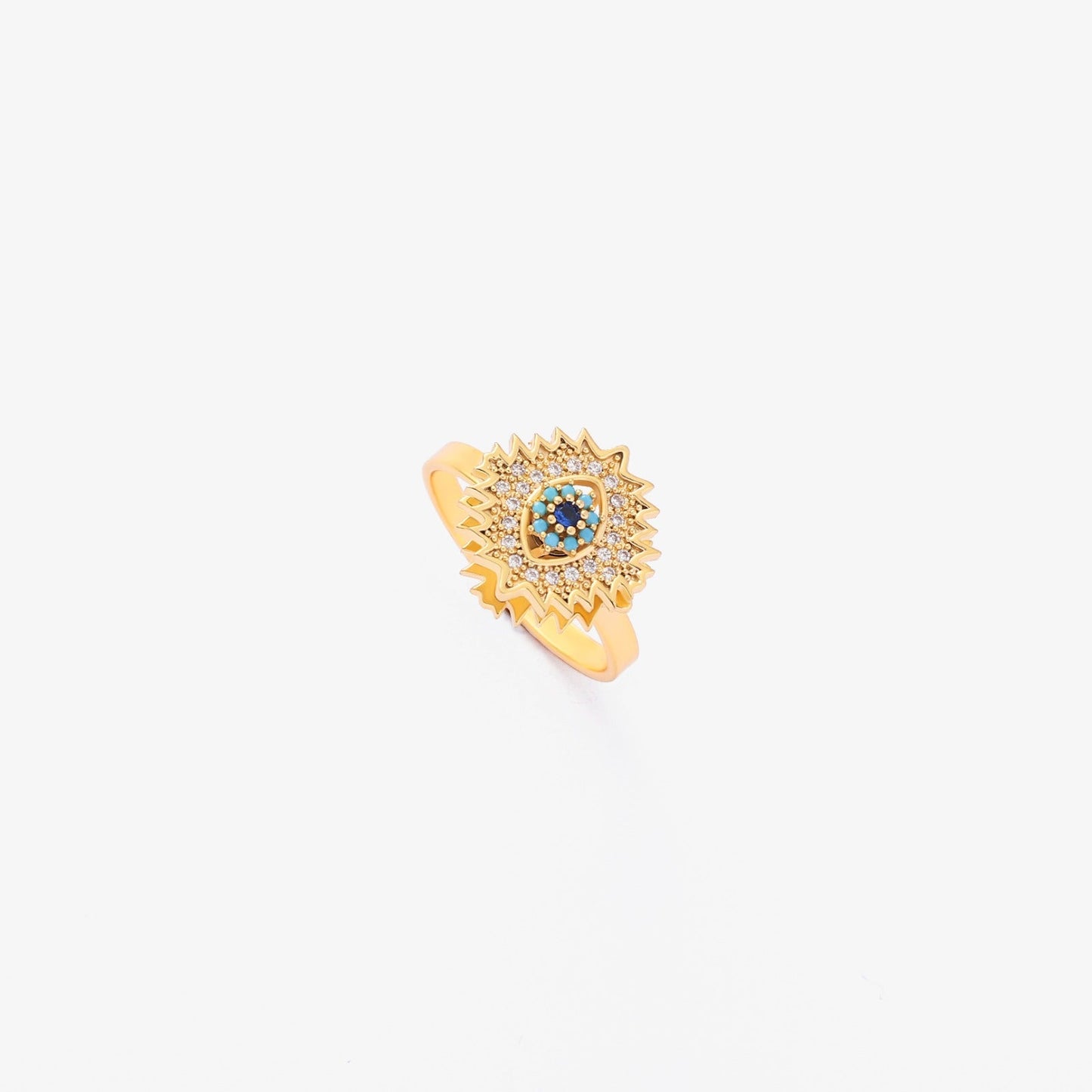 Safiiri Sunburst Spinning Sormus | Kulta