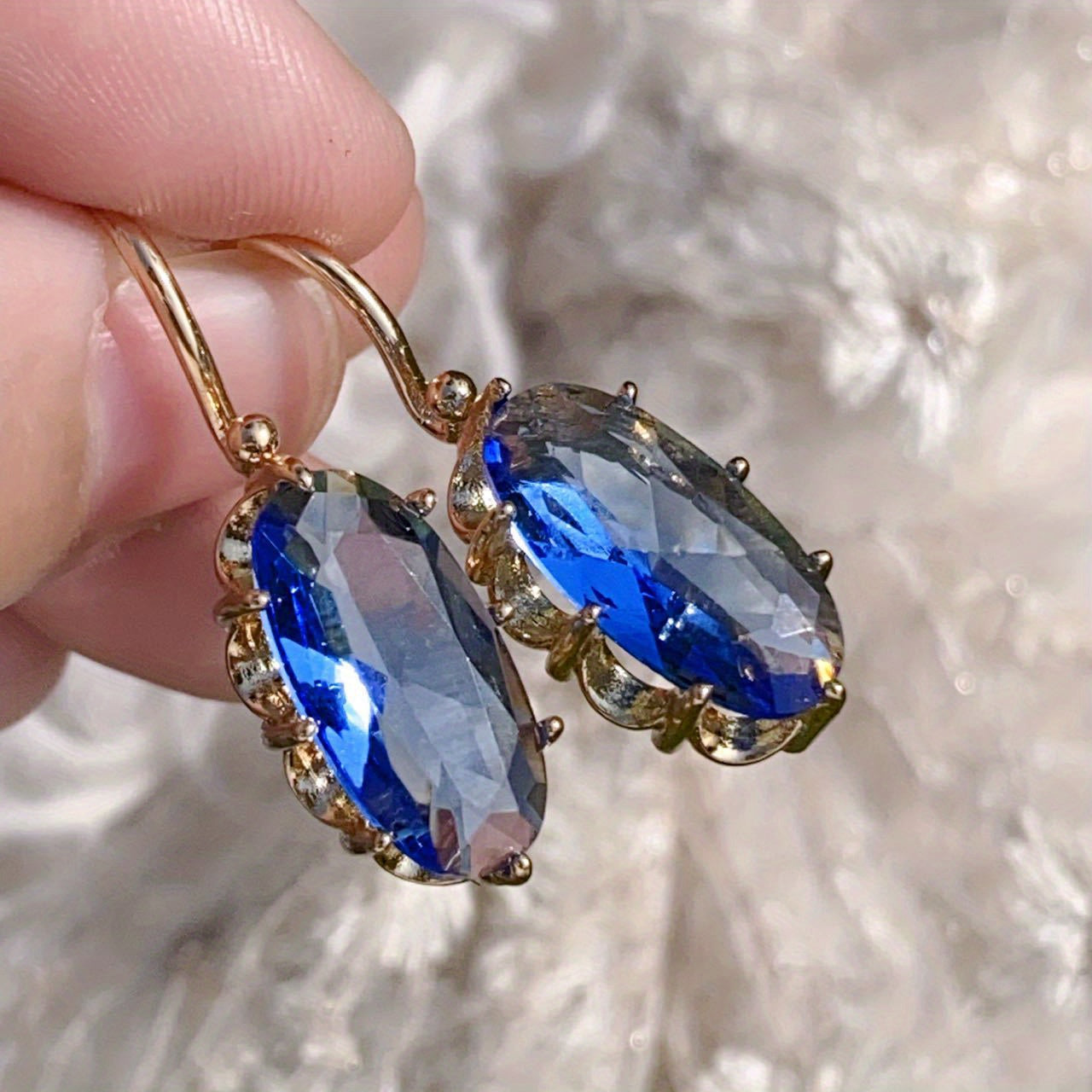Golden Blue Bloom Korvakorut | Kulta