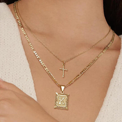 Cross Initial Kaulakorusetti | Kulta