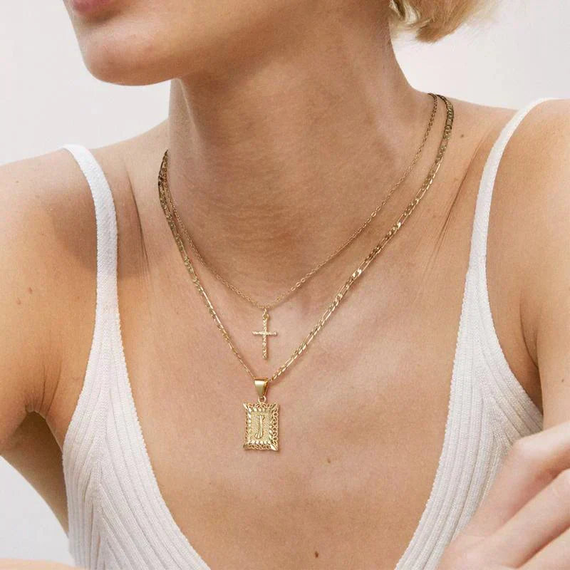 Cross Initial Kaulakorusetti | Kulta