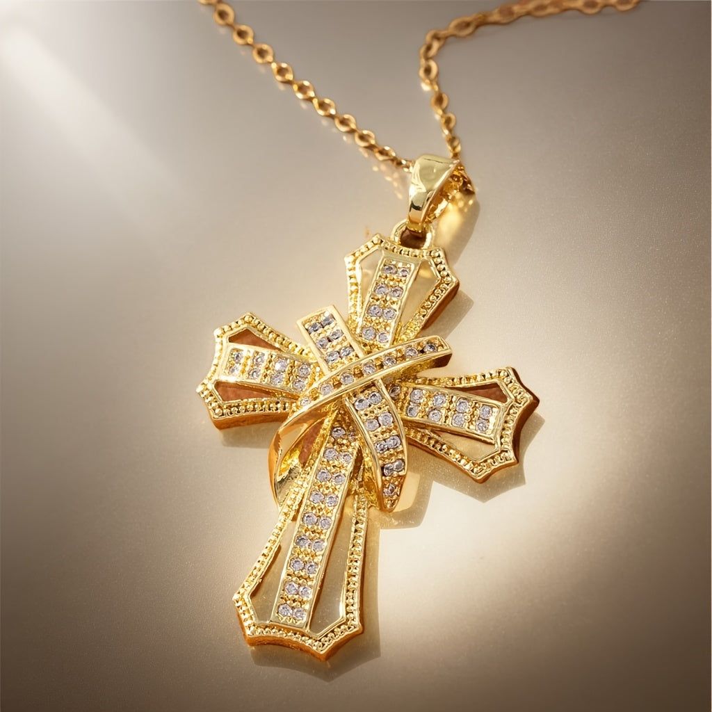 Radiant Cross Pendant Kaulakoru | Kulta