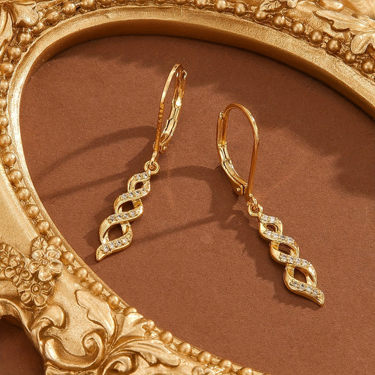 Shimmer Twist Ava Korvakorut | Kulta