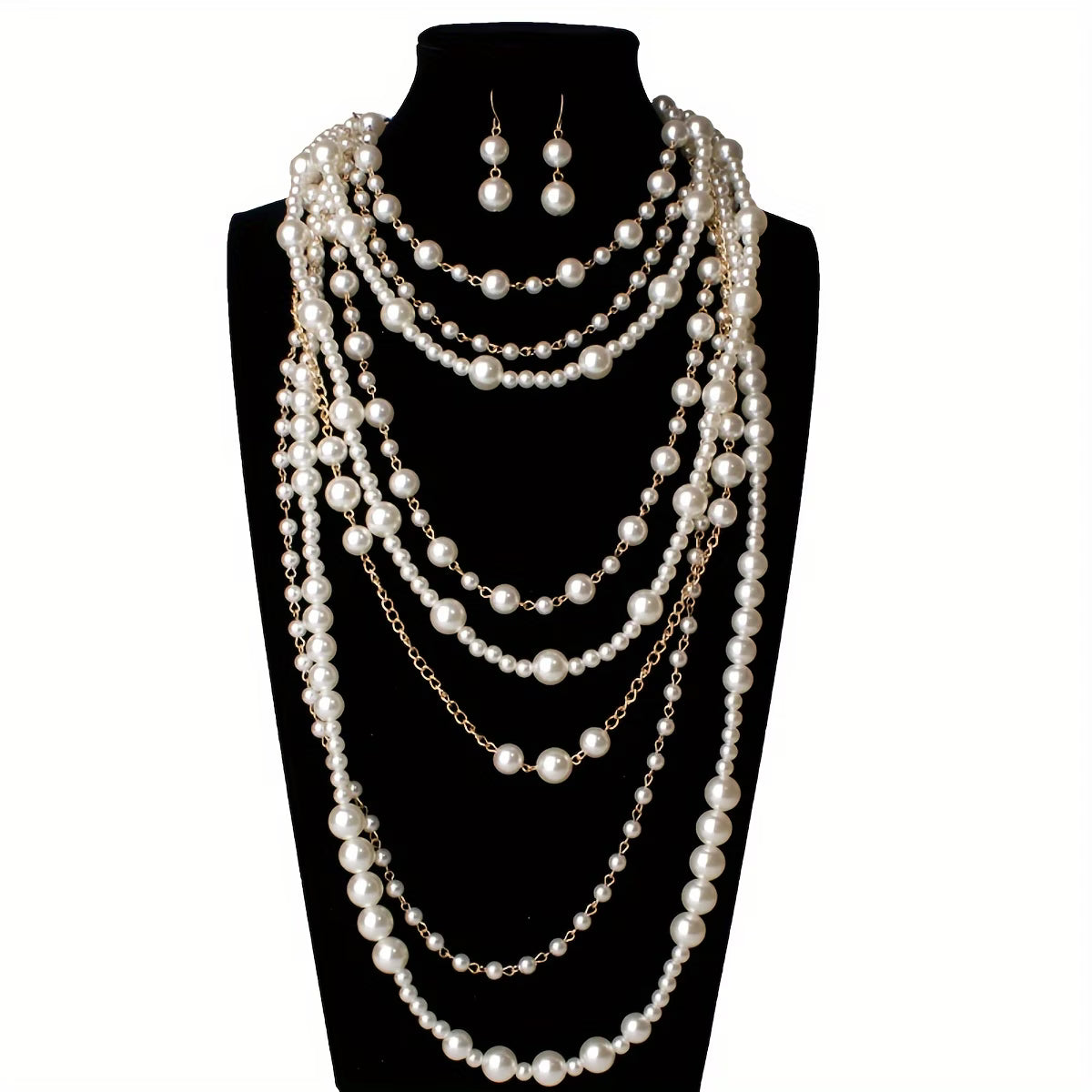 Boho Multi-Layered Helmi Statement Setti