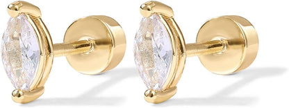 Pear Cut Studs | Kulta