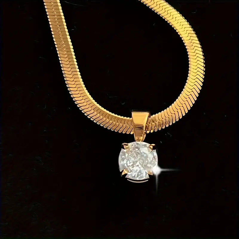 Elegant Rhinestone Pendant Kaulakoru | Kulta