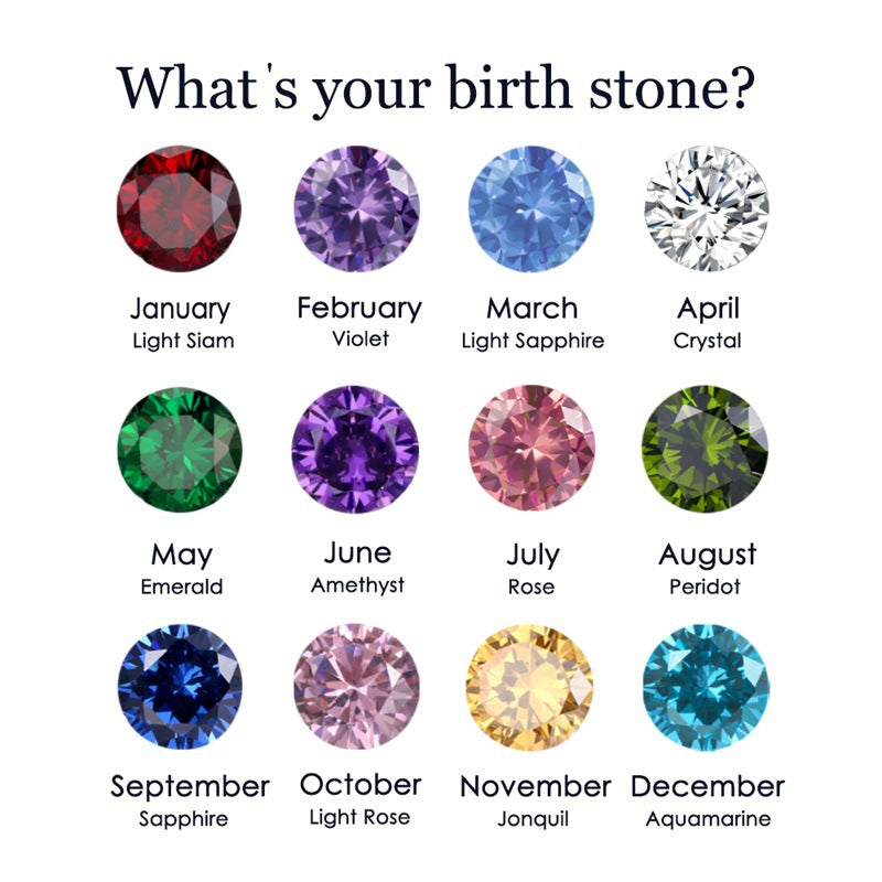 Amelia Birthstone Stacker Sormus