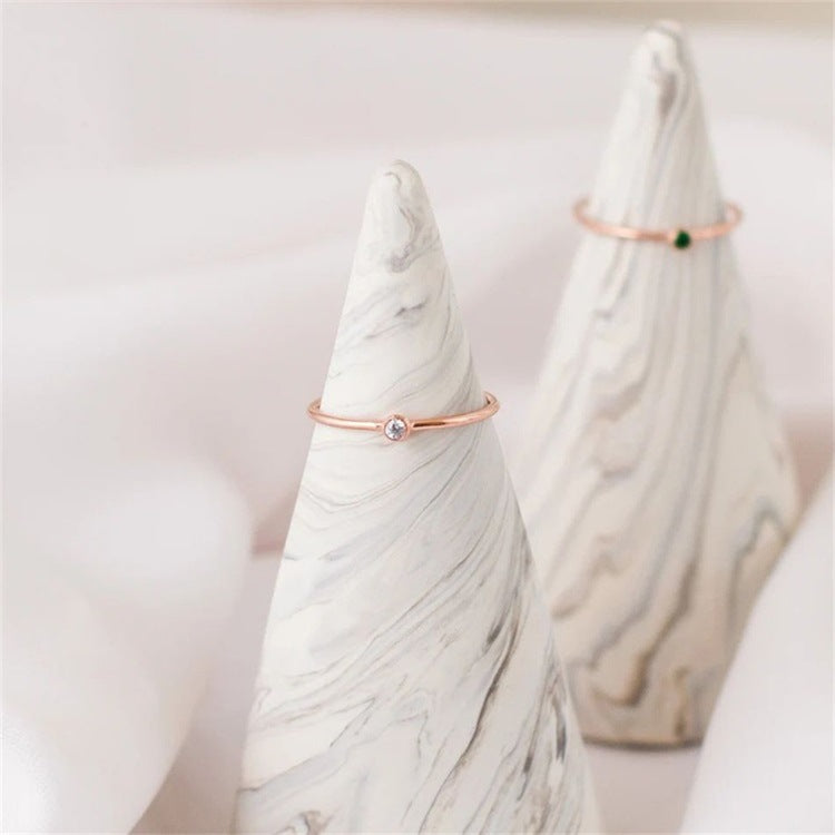 Amelia Birthstone Stacker Sormus