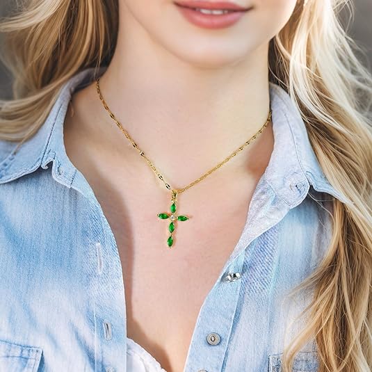 Smaragdi Cross Kaulakoru | Kulta