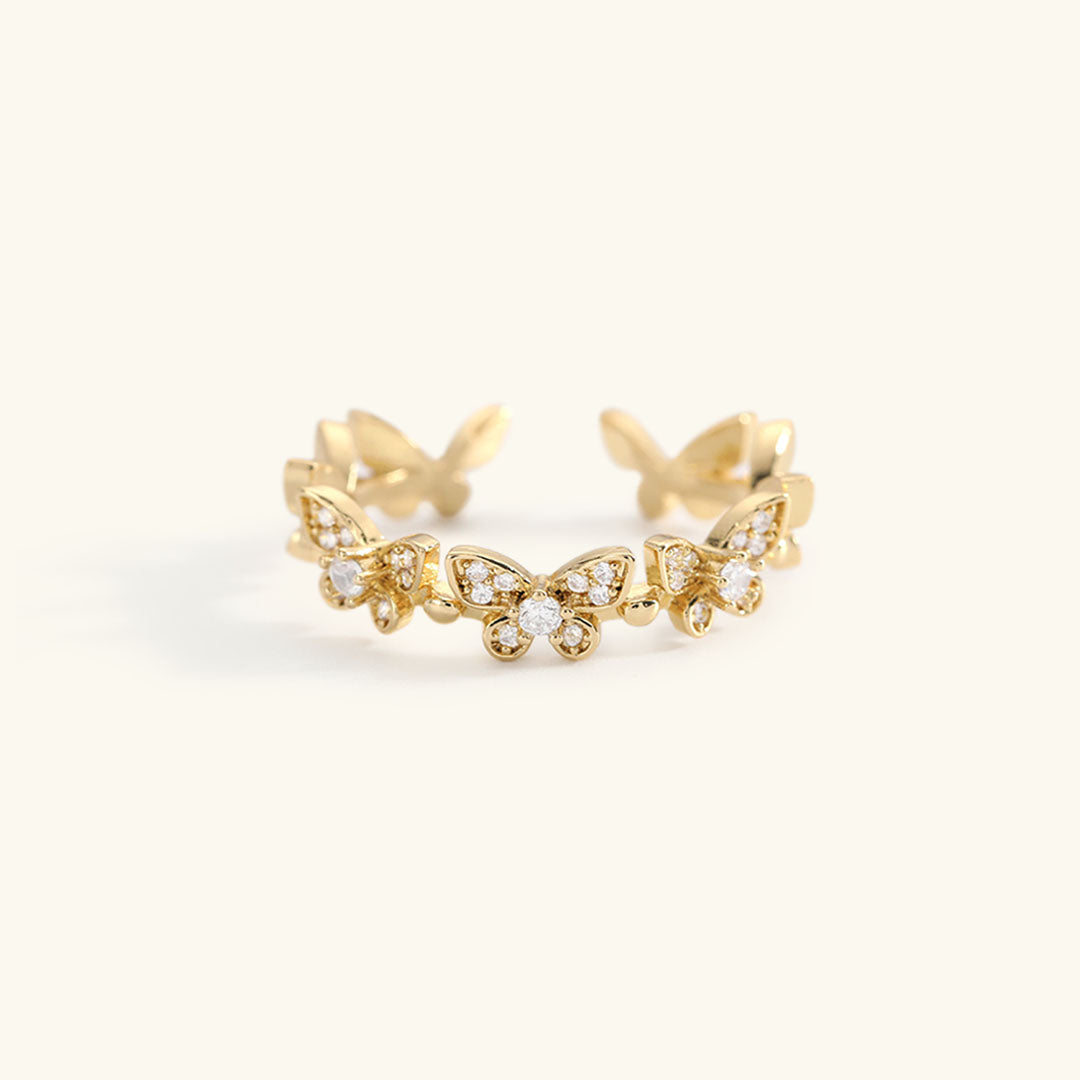 Colleen Butterfly Kulta Sormus