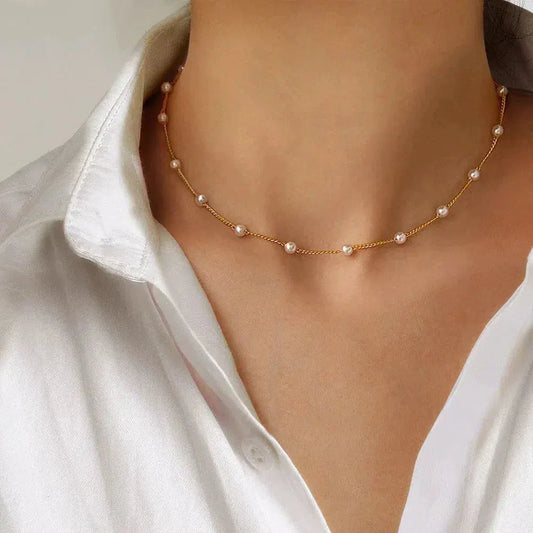 Kulta Spaced Helmi Chain Kaulakoru