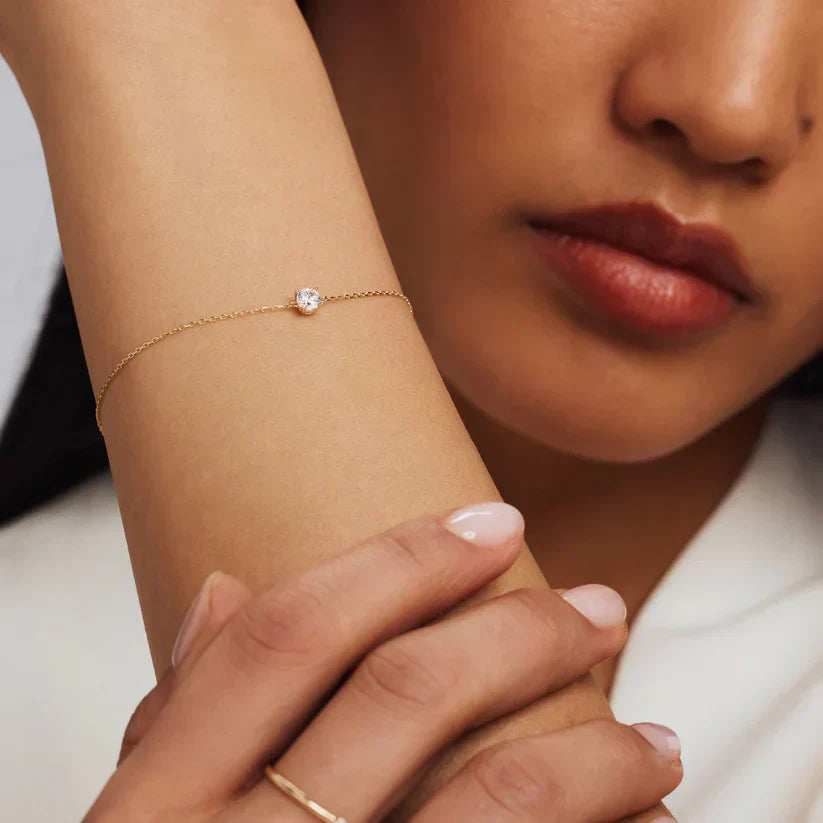 Cléa Moissanite Kivi Rannekoru | Kulta