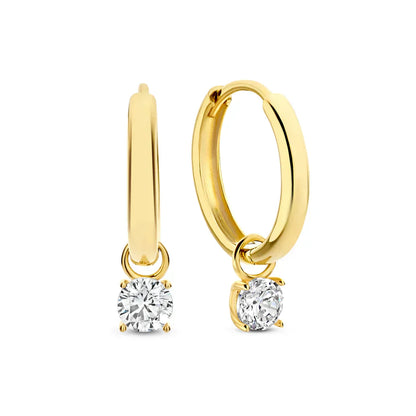 Larmes de Lune Kivi Rengaskorvakorut | Kulta
