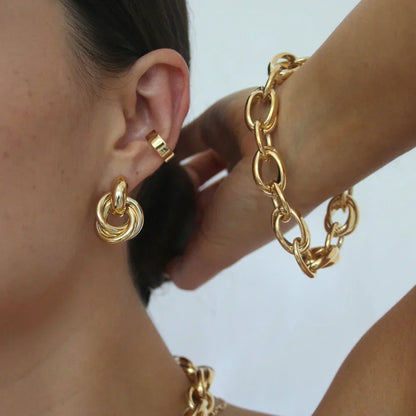 Statement Interlocking Korvakorut | Kulta
