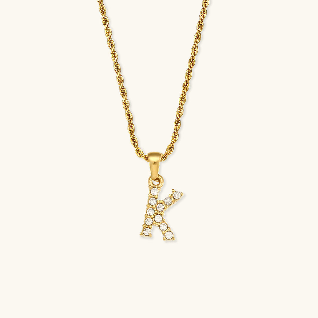 Maeve Letter Initial Timantti Kaulakoru