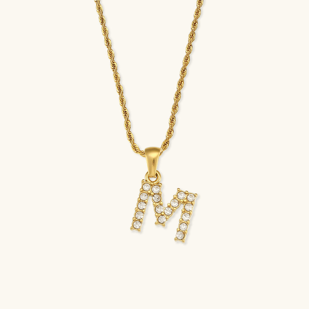 Maeve Letter Initial Timantti Kaulakoru