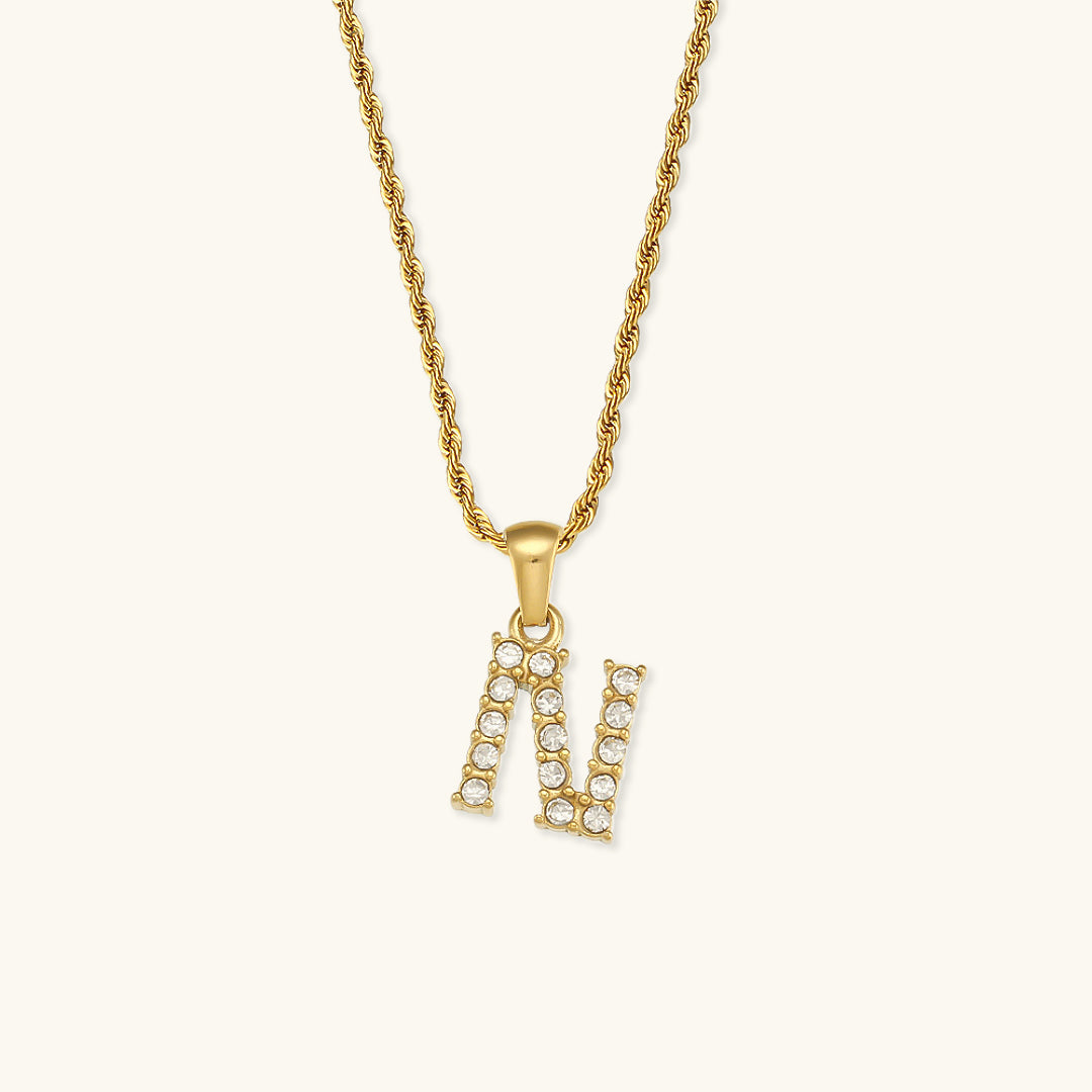 Maeve Letter Initial Timantti Kaulakoru
