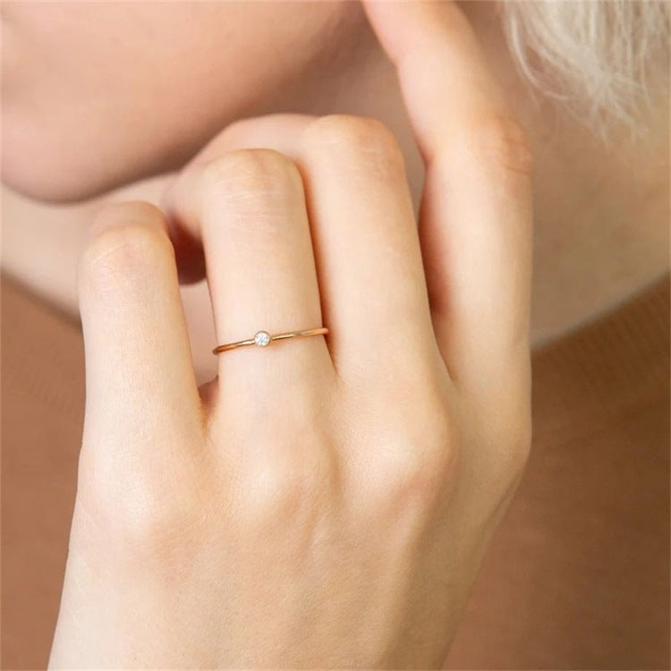 Amelia Birthstone Stacker Sormus