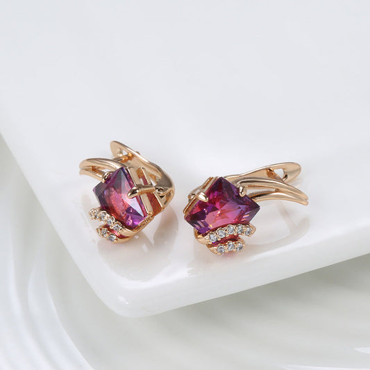 Crimson Square Kristalli Korvakorut | Rosegold