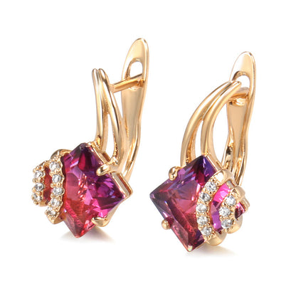 Crimson Square Kristalli Korvakorut | Rosegold