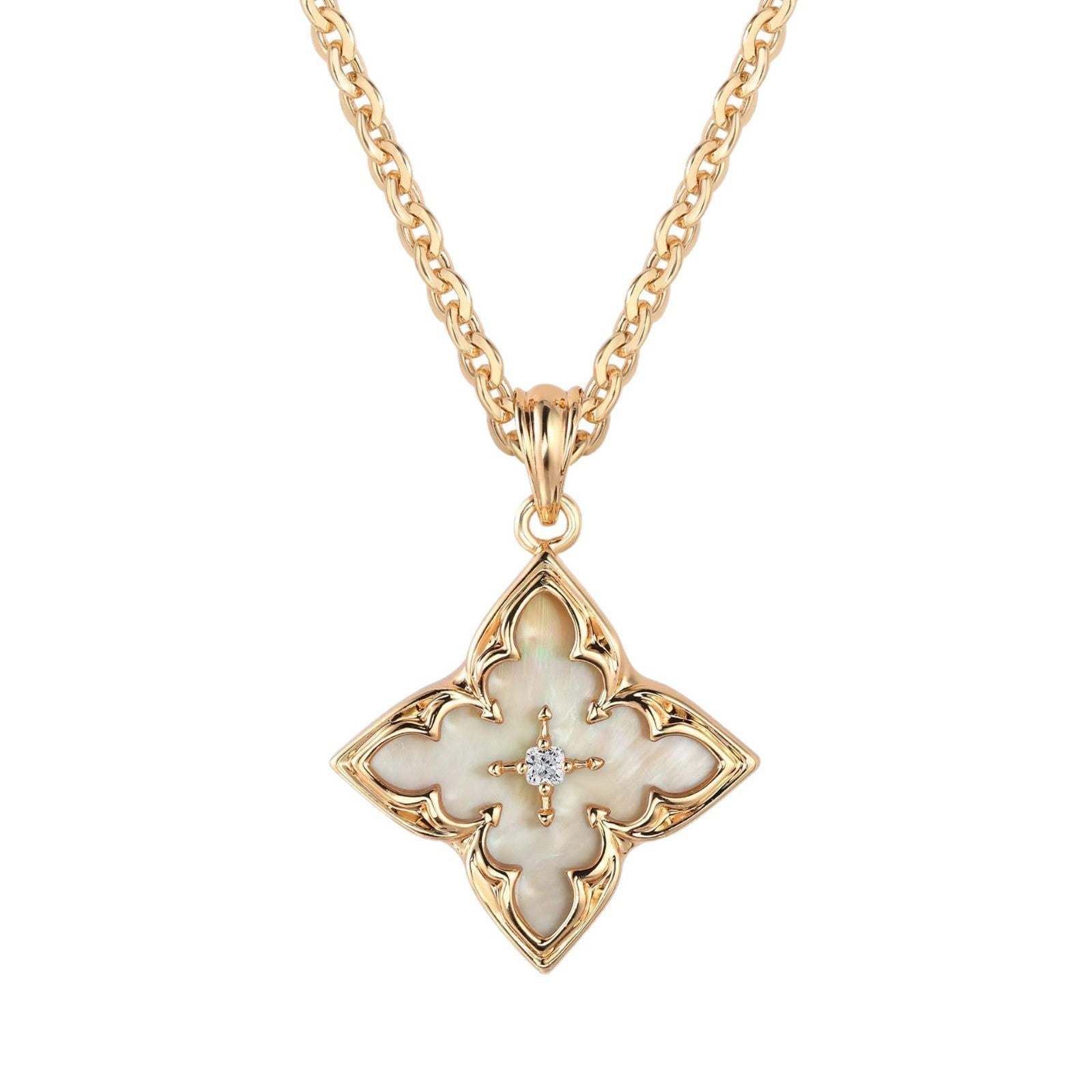 Brown Clover Pendant Kaulakoru | Kulta