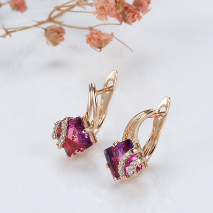 Crimson Square Kristalli Korvakorut | Rosegold