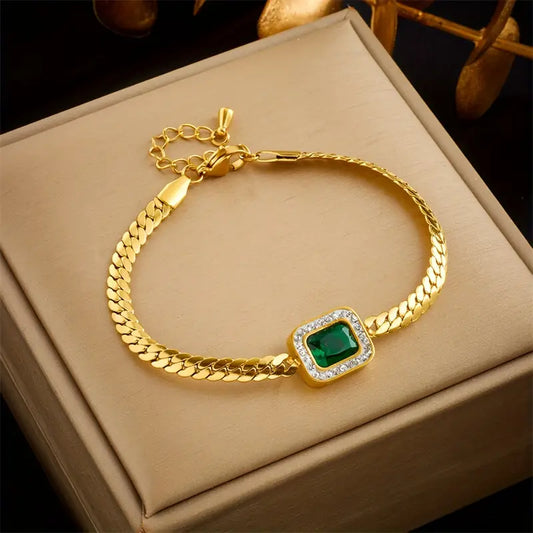 Kulta Smaragdi Chain Rannekoru