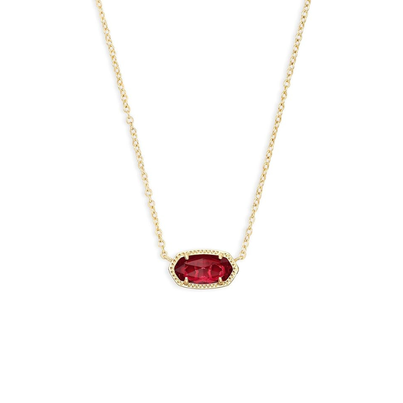 Classic Oval Rubiini Kaulakoru | Kulta