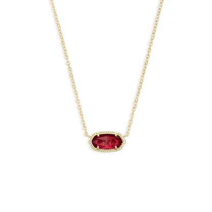 Classic Oval Rubiini Kaulakoru | Kulta