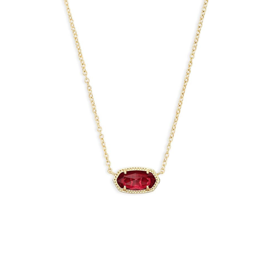 Classic Oval Rubiini Kaulakoru | Kulta
