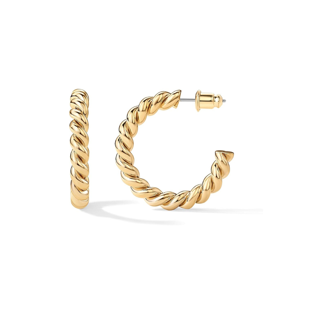 Rope Twist Renkaat | Kulta
