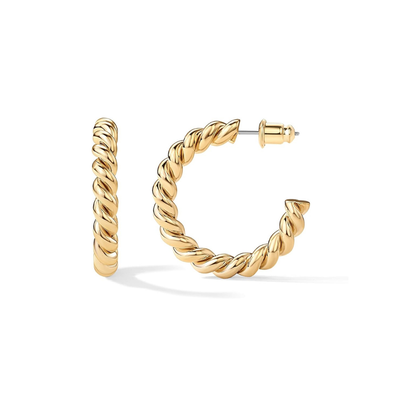 Rope Twist Renkaat | Kulta