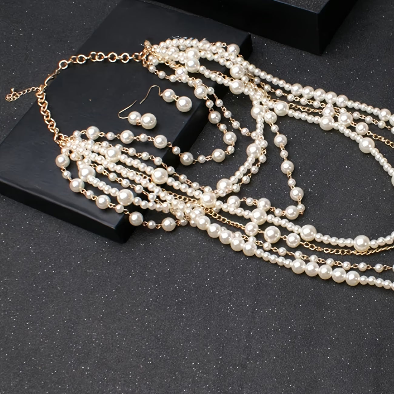 Boho Multi-Layered Helmi Statement Setti