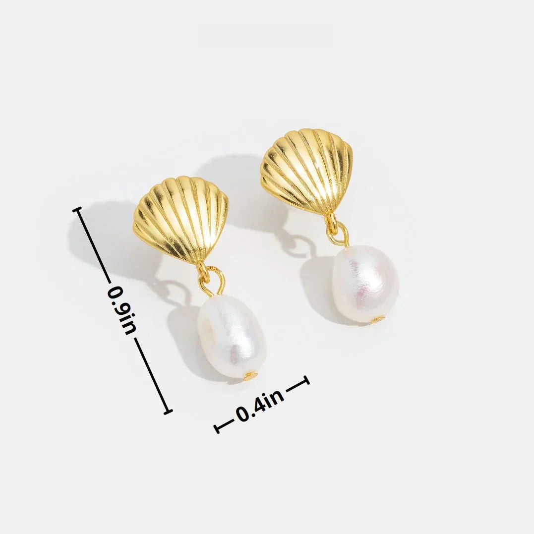 Kulta Shell Helmikorvakorut