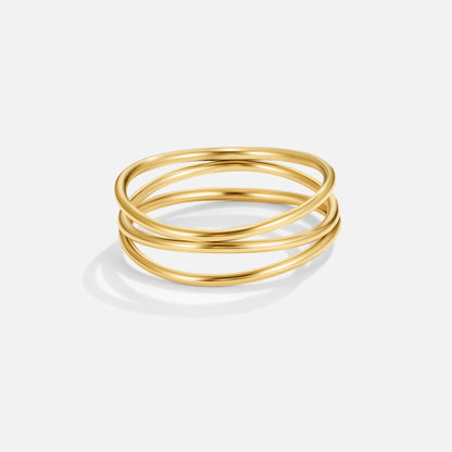 Kulta Minimalist Wrap Sormus