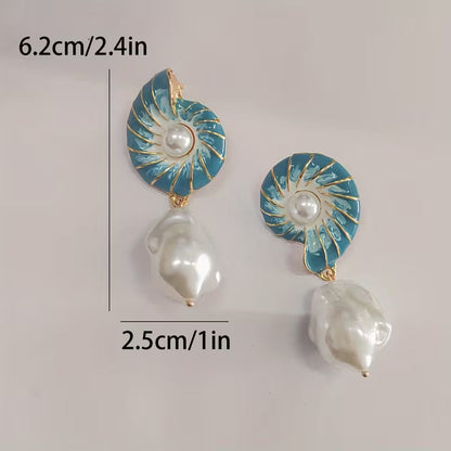 Seashell Helmikorvakorut