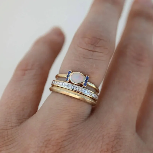 Kulta Stacked Bezel Sormussetti