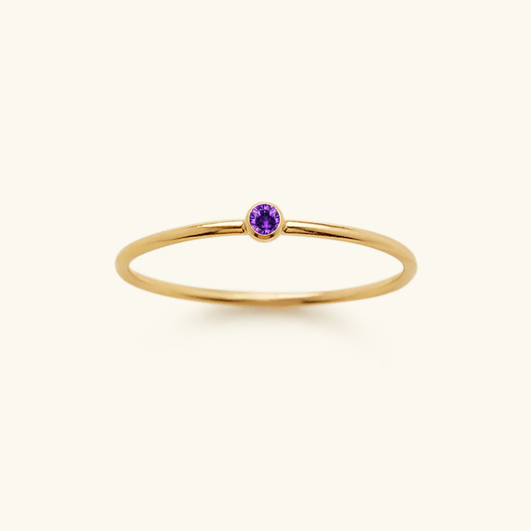 Amelia Birthstone Stacker Sormus