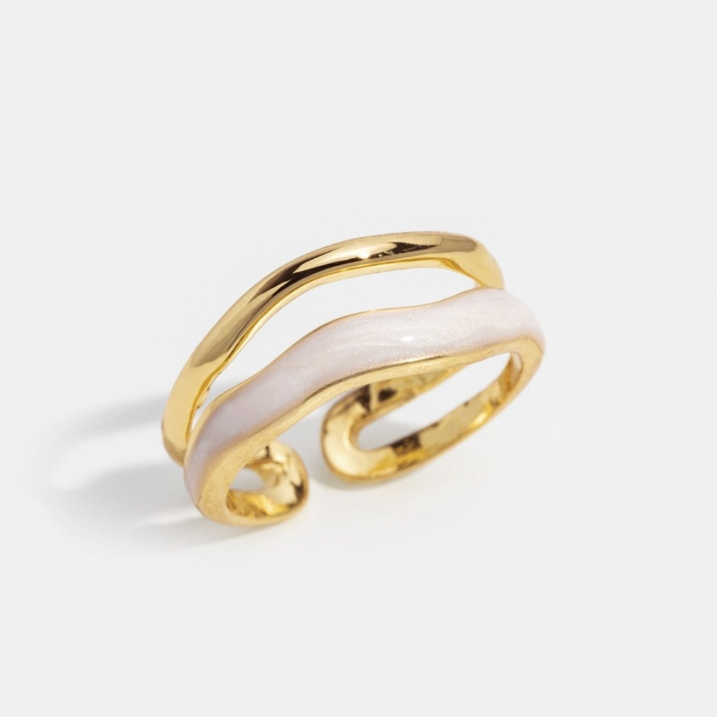 Kulta Sculptural Wrap Sormus