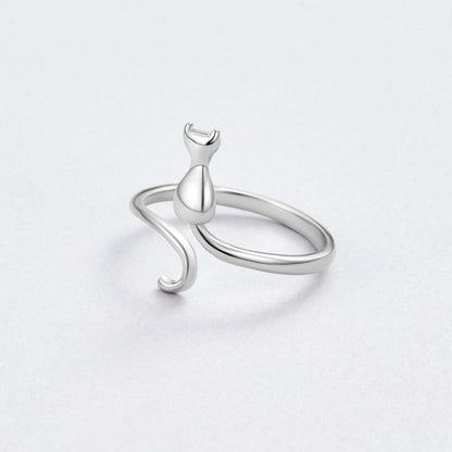 Hopea Cat Motif Sormus