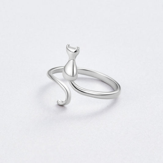 Hopea Cat Motif Sormus