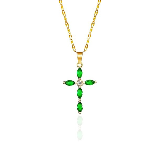 Smaragdi Cross Kaulakoru | Kulta