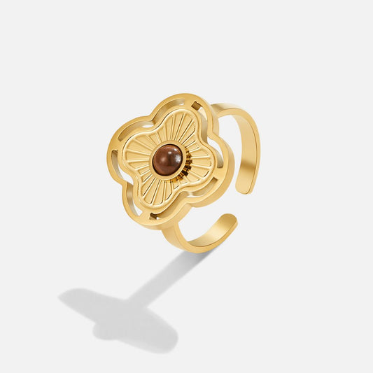 Kulta Floral Open Sormus