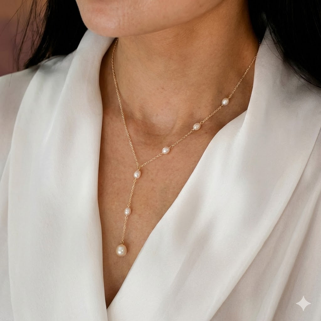 Cascading Helmi Lariat Kaulakoru