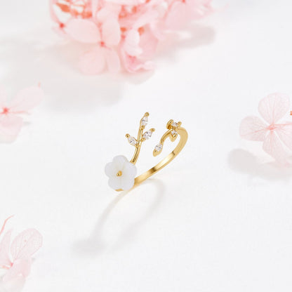 Kulta Floral and Leaf Open Sormus